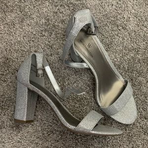 Silver strap sandals